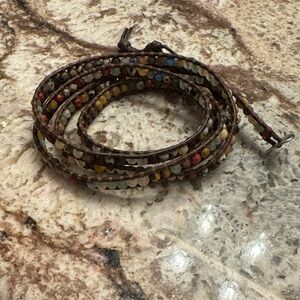 Chan Luu Earthy Tones Beaded Wrap Bracelet